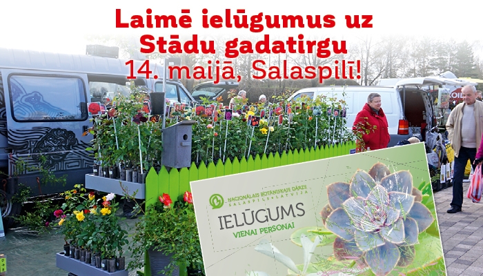 Stādu gadatirgus Salaspils Nacionālajā Botāniskajā dārzā