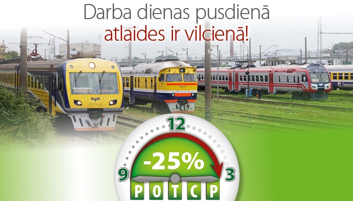 47 vilcieniem darba dienās 25% atlaide