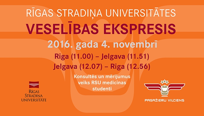 Veselības ekspresis dodas uz Jelgavu!