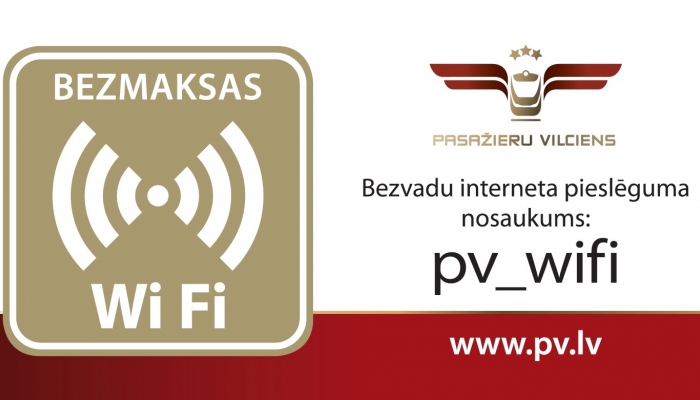 Bezmaksas bezvadu internets tagad ir pieejams visos vilcienos