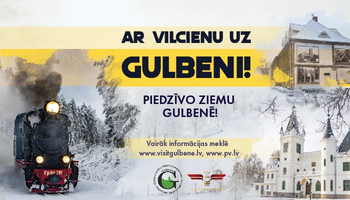 Ar vilcienu uz Gulbeni arī ziemā